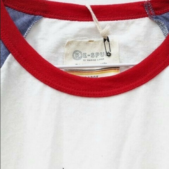 Re-Spun Baseball T Shirt Crew Neck - Picture 3 of 6